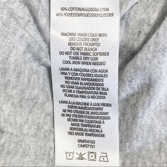 TOMMY HILFIGER logo sleeveless graphic tank top cotton polyester blend M - Picture 5 of 5